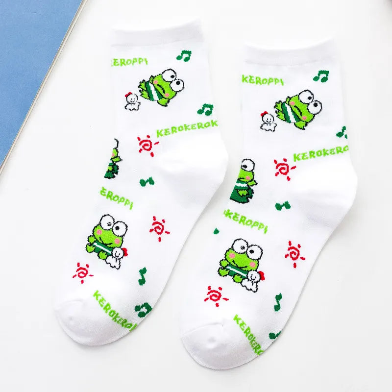 Sanrio Anime Socks - Hello Kitty Kuromi Melody Cinnamoroll - 1 2 - Anime - Socks - 25 - 2024