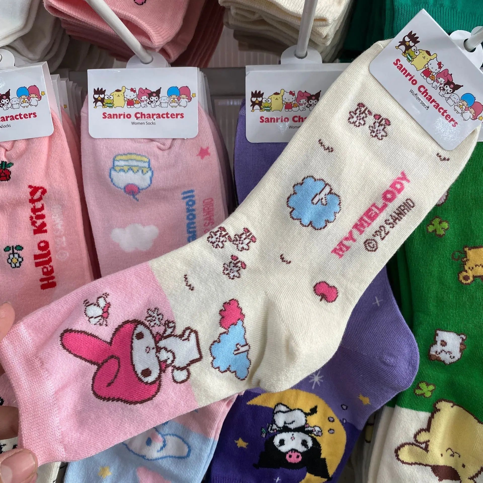 Sanrio Anime Socks - Hello Kitty Kuromi Melody Cinnamoroll - My melody 1 - Anime - Socks - 10 - 2024