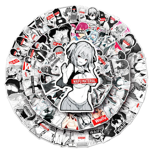 Sexy Waifu Girl Stickers - 10/30/50/101PCS - Hentai Adult Anime Decals - Anime - Decorative Stickers - 2 - 2024
