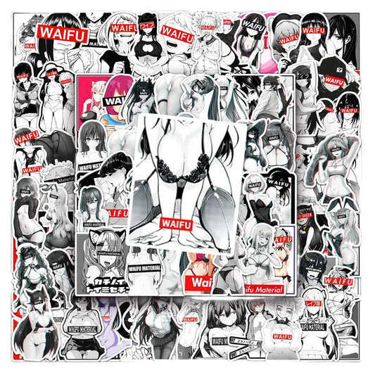 Sexy Waifu Girl Stickers - 10/30/50/101PCS - Hentai Adult Anime Decals - 10PCS - Anime - Decorative Stickers - 1 - 2024