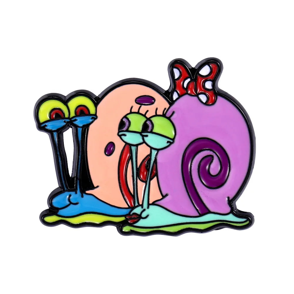Sponge Bob Enamel Pins - Creative Cartoon Anime Lapel Brooches - W7007 - Anime - Brooches & Lapel Pins - 11 - 2024