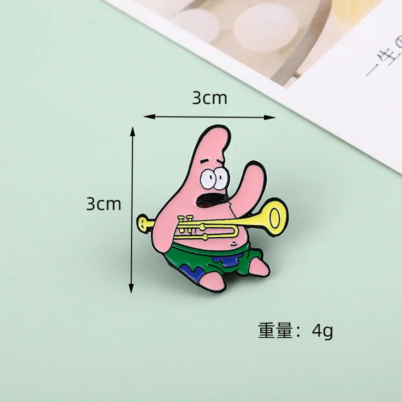 Sponge Bob Enamel Pins - Creative Cartoon Anime Lapel Brooches - Y002 - Anime - Brooches & Lapel Pins - 23 - 2024