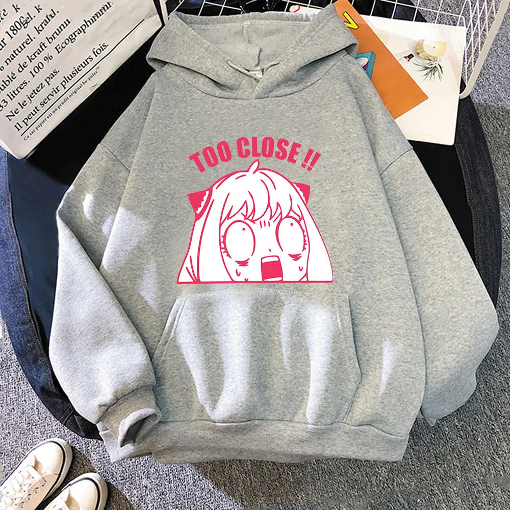 Spy X Family Anime Anya Print Hoodie - Gray / S - Anime - Shirts & Tops - 13 - 2024