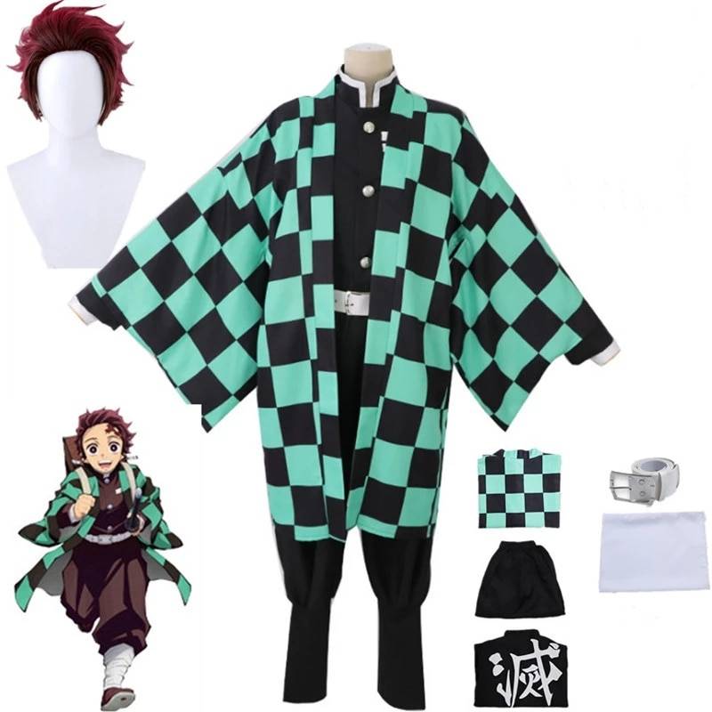 Tanjirou Kamado Cosplay - Suit and wig / S / Kimetsu - Anime - Apparel & Accessories - 9 - 2024