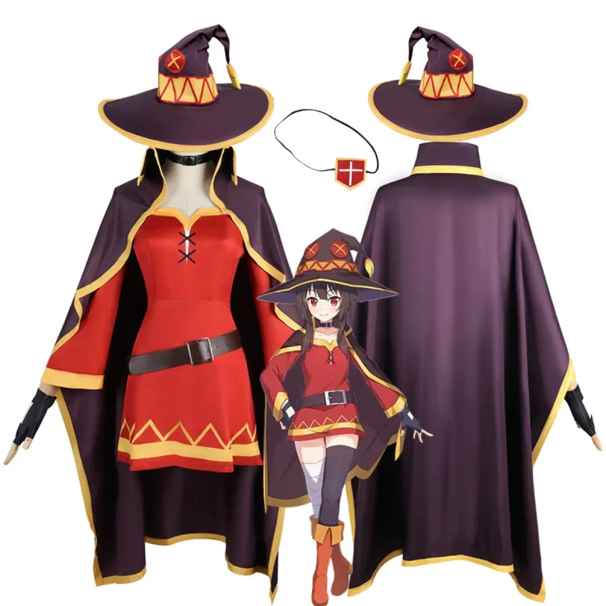 Anime Witch Costume Set with Cloak & Hat - Anime - Cosplay - 2