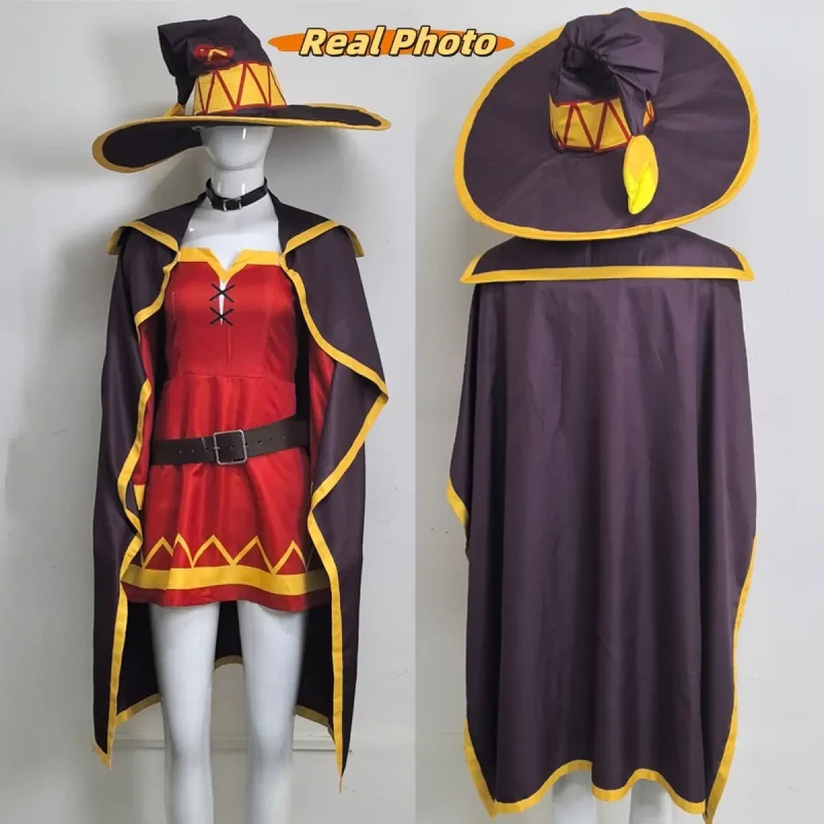Anime Witch Costume Set with Cloak & Hat - Anime - Cosplay - 3