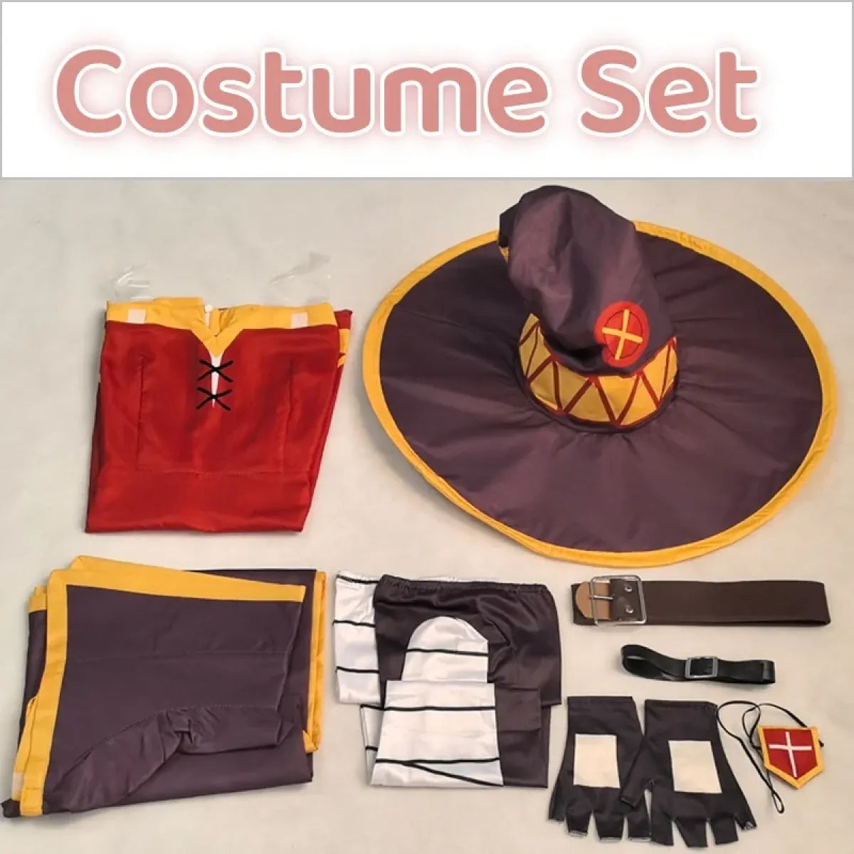 Anime Witch Costume Set with Cloak & Hat - Anime - Cosplay - 6