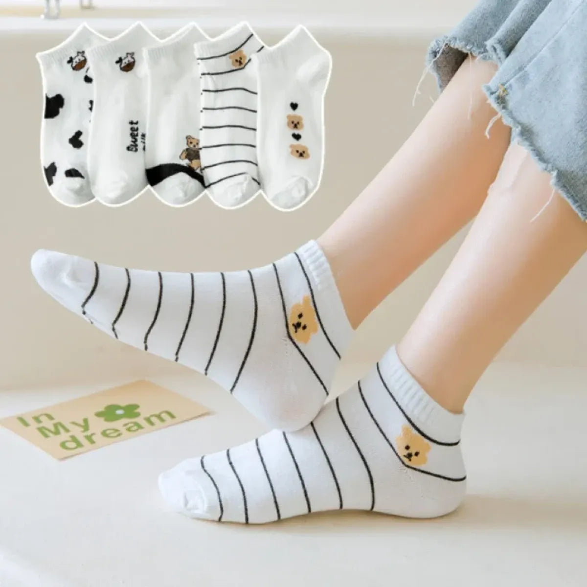 Ankle Boat Socks for Women - Breathable Spring Autumn Casual Socks - Best Sellers - 22