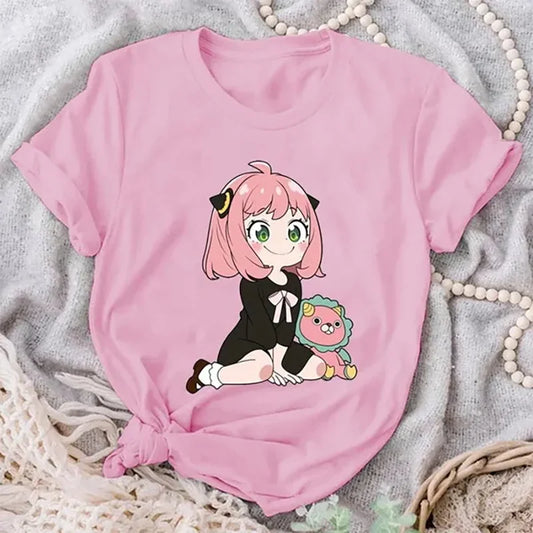 Anya Forger Graphic T-shirt - Cute Anime Fashion - Pink / S - T-Shirts - Shirts & Tops - 1 - 2024