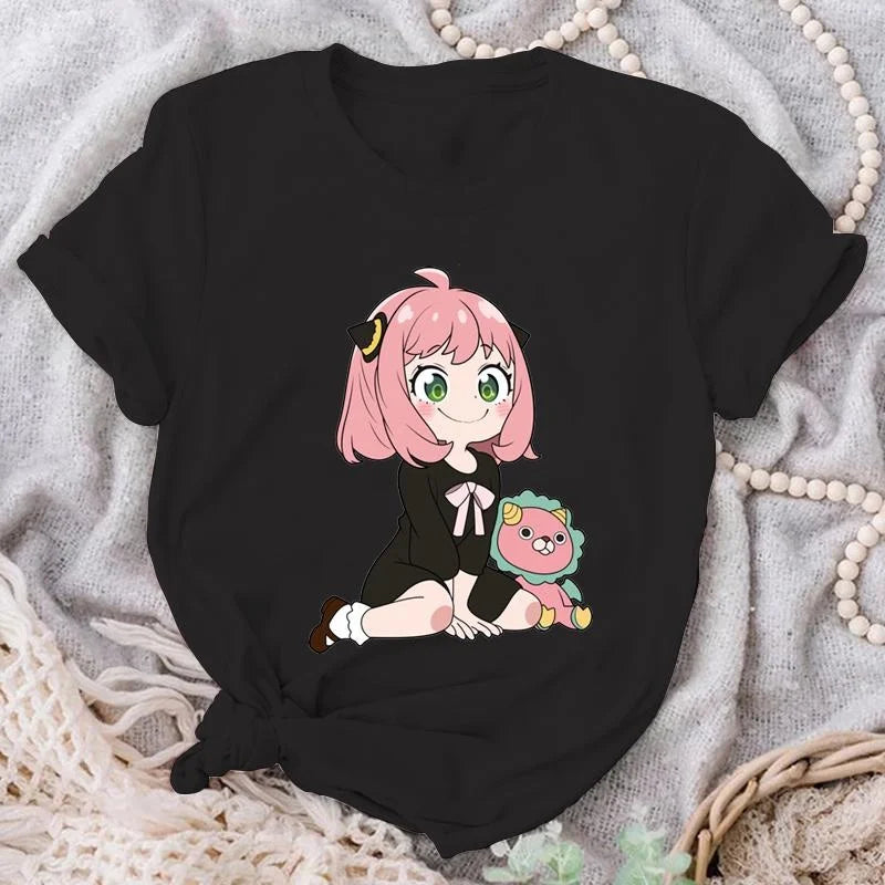 Anya Forger Graphic T-shirt - Cute Anime Fashion - Black / XXS - T-Shirts - Shirts & Tops - 3 - 2024