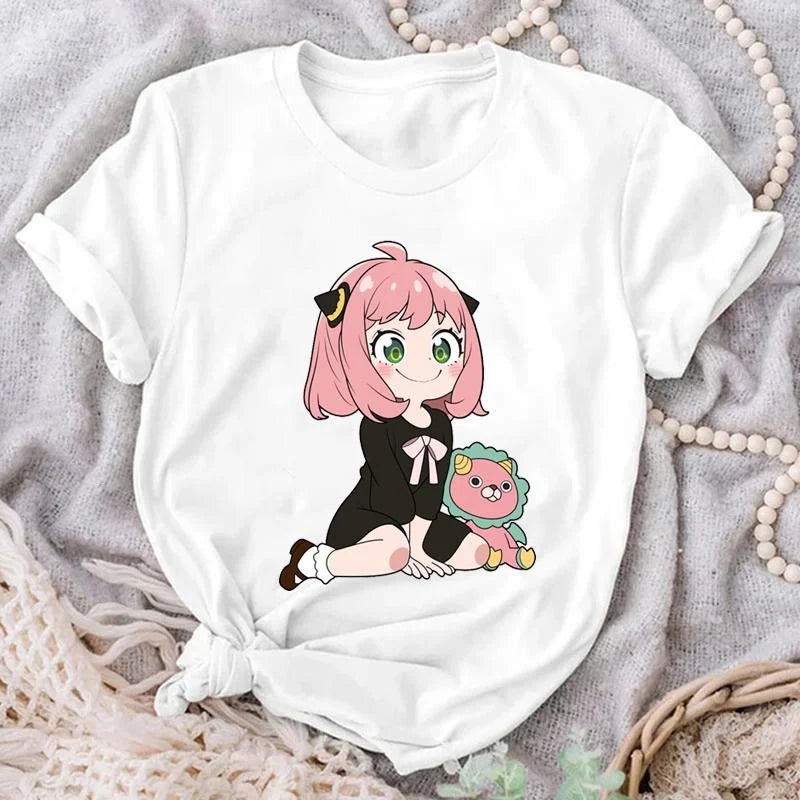 Anya Forger Graphic T-shirt - Cute Anime Fashion - White / XXS - T-Shirts - Shirts & Tops - 4 - 2024