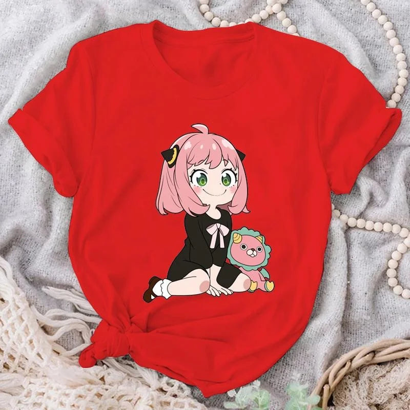 Anya Forger Graphic T-shirt - Cute Anime Fashion - Red / XXXL - T-Shirts - Shirts & Tops - 6 - 2024