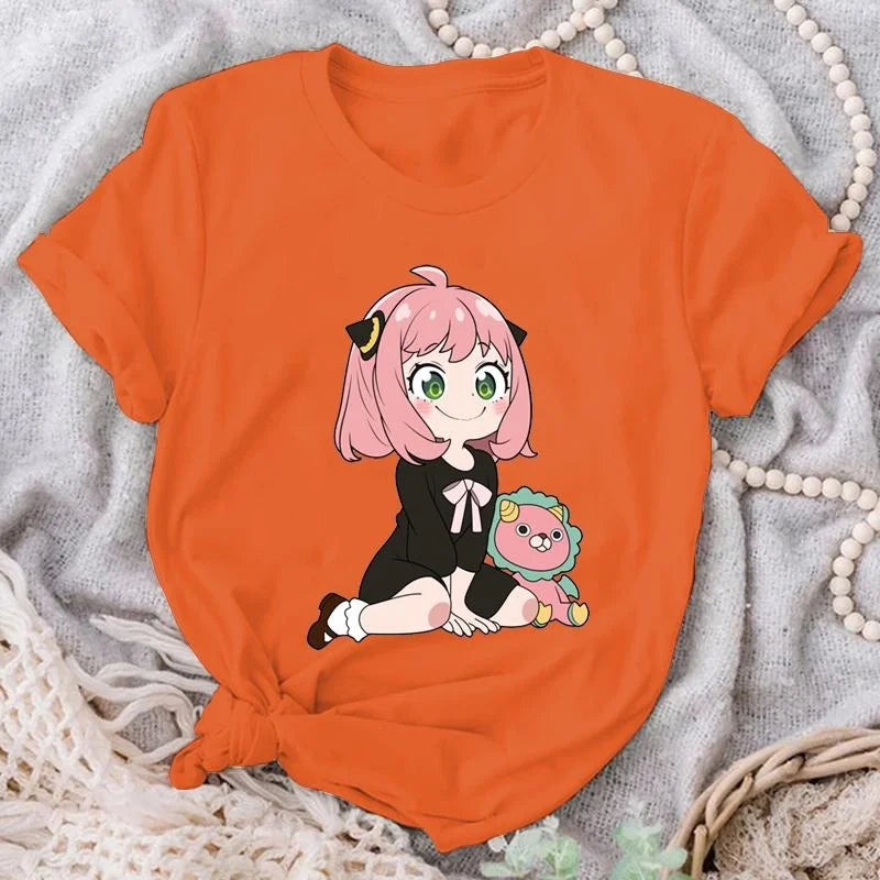 Anya Forger Graphic T-shirt - Cute Anime Fashion - Orange / XS - T-Shirts - Shirts & Tops - 9 - 2024