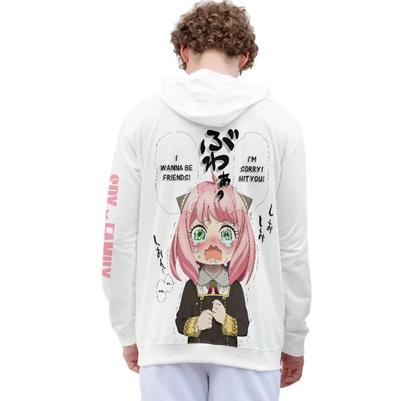 Anya Forger 3D Cosplay Hoodie - Unisex Harajuku Spy X Family Sweatshirt - T-Shirts - Shirts & Tops - 5 - 2024