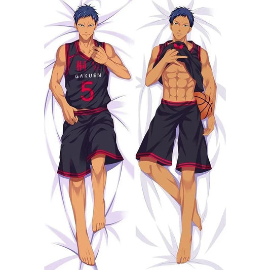 Kuroko no Basuke Dakimakura - Aomine Daiki - White / 40x120cm Peach Skin - Dakimakura - Clothing - 2 - 2024