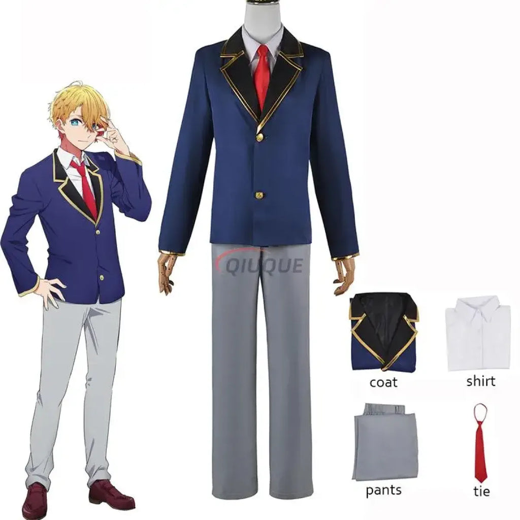 Oshi No Ko Aqua Hoshino Cosplay Costume with Wig - Cosplay - Cosplay - 2