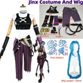 Arcane Jinx Cosplay Costume – LOL Season 2 Loli Outfit with Wig & Accessories - Anime - Sets - 22