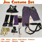 Arcane Jinx Cosplay Costume – LOL Season 2 Loli Outfit with Wig & Accessories - Anime - Sets - 4