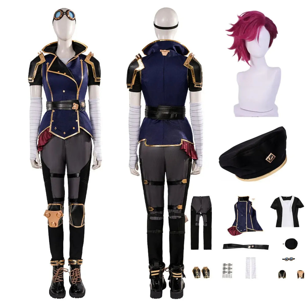 Vi Arcane Season 2 Cosplay Costume Set - Anime - Cosplay - 1