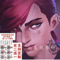 Arcane Vi Tattoo Stickers for Cosplay & Roleplay - Cosplay - Stickers - 2