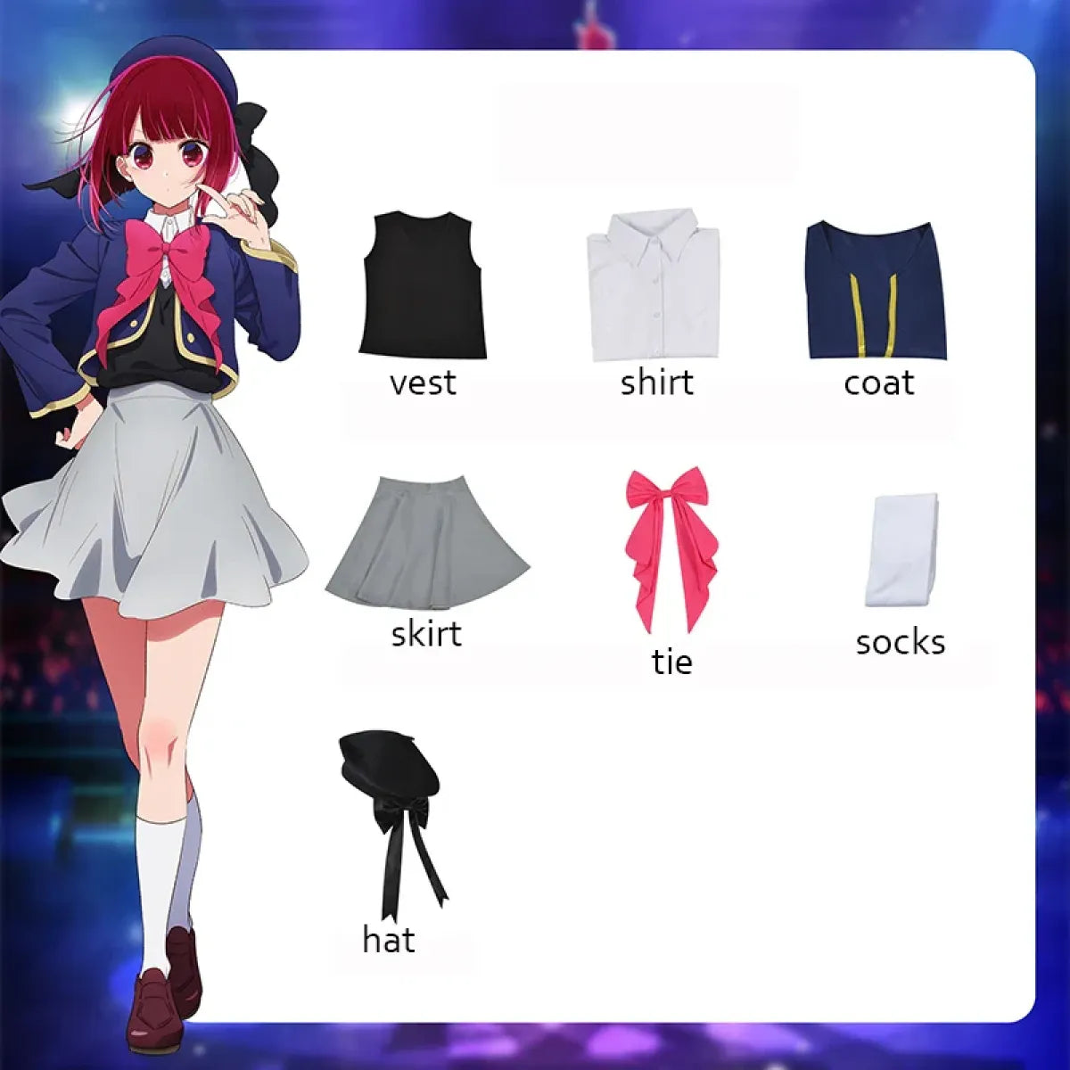 Arima Kana Oshi No Ko Cosplay Costume Set - Cosplay - Cosplay - 5