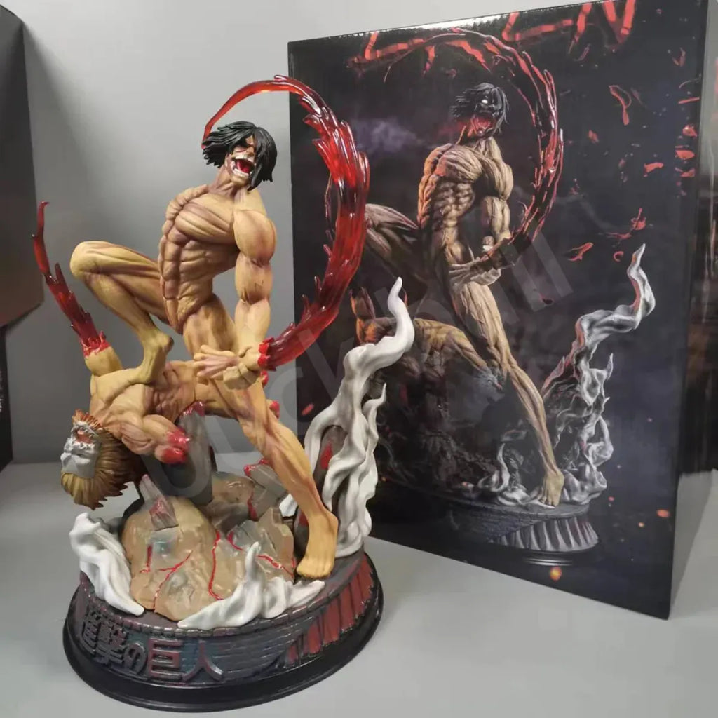 Attack on Titan Eren Jaeger Figure 29cm - PVC Armored Titan Statue - Figurines - Figures - 18