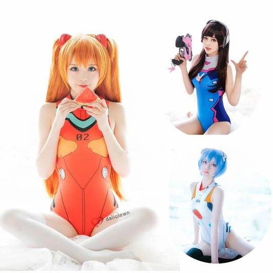 D.VA Mercy Asuka Cosplay Swimsuit - Women’s Clothing & Accessories - 1
