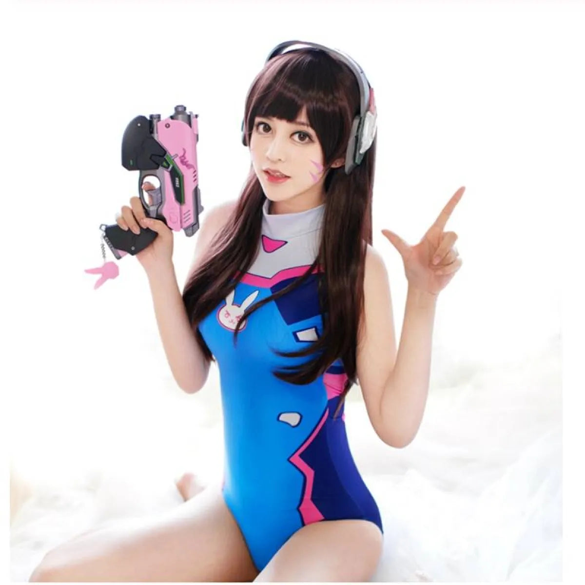 D.VA Mercy Asuka Cosplay Swimsuit - Women’s Clothing & Accessories - 13