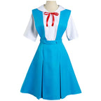 Rei Ayanami & Asuka Langley Soryu Cosplay Costume - School Uniform Dresses - All Dresses - 2