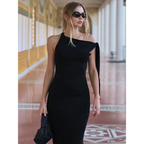 Sweet Asymmetrical Bow Long Dress - All Dresses - Dresses - 3