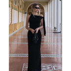 Sweet Asymmetrical Bow Long Dress - All Dresses - Dresses - 4