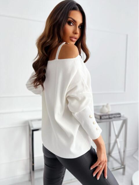 Asymmetrical Neck Buttoned Top - Tops & Tees - Shirts & Tops - 9 - 2024