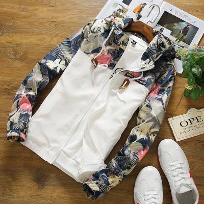 Autumn Floral Hooded Jacket - White / XXL - Jackets & Coats - Coats & Jackets - 10 - 2024