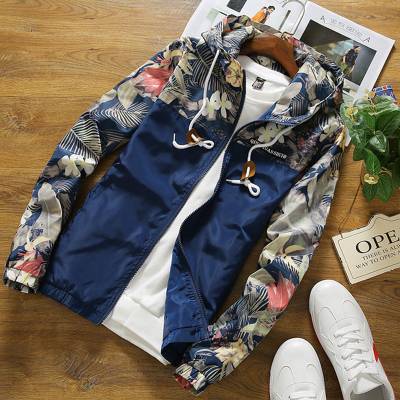 Autumn Floral Hooded Jacket - Dark Blue / XXL - Jackets & Coats - Coats & Jackets - 11 - 2024