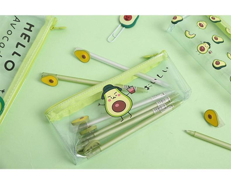 Cute Kawaii Avocado Pencil Case - Stationary & More - Pens - 10 - 2024