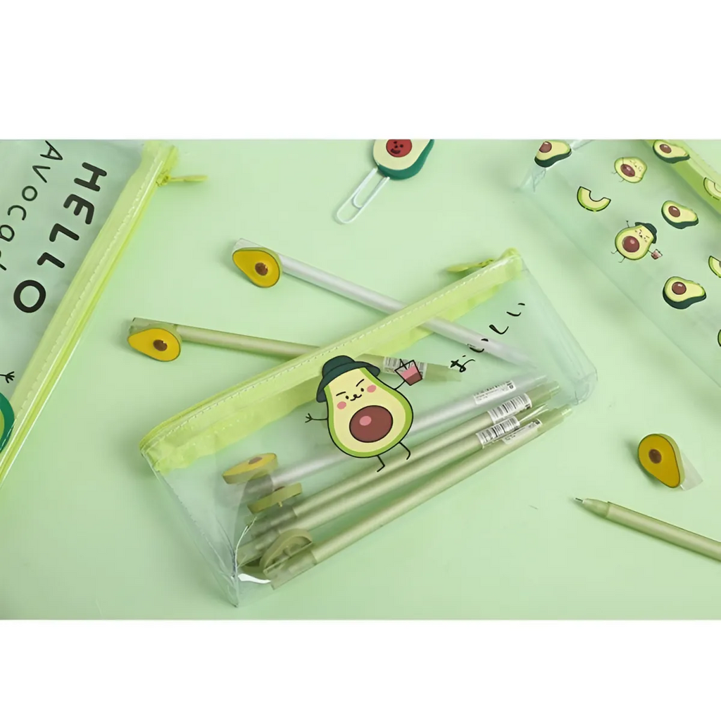 Cute Kawaii Avocado Pencil Case - Stationery & More - 10