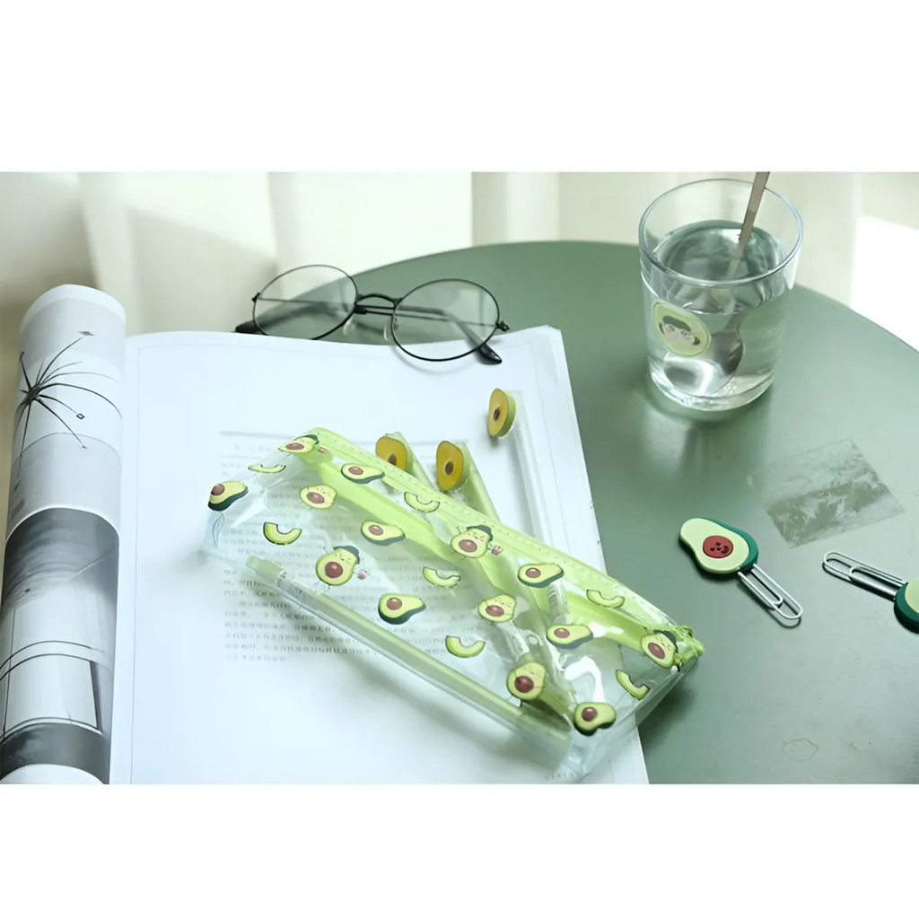 Cute Kawaii Avocado Pencil Case - Stationery & More - 8