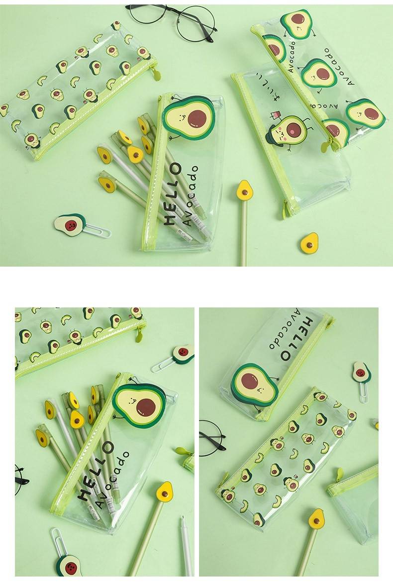 Cute Kawaii Avocado Pencil Case - Stationary & More - Pens - 9 - 2024