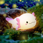 Axolotl Night Light – USB Rechargeable Silicone Touch Lamp - Lighting - Lighting - 1