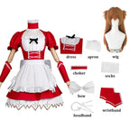 Ayanami Rei & Asuka Maid Cosplay Costume with Wig - Dresses - Cosplay - 6