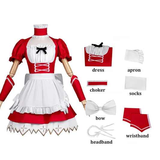 Ayanami Rei & Asuka Maid Cosplay Costume with Wig - Best Sellers - Cosplay - 5