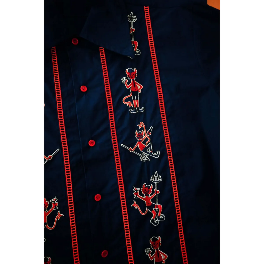 Men’s Tipsy Devils Cocktail Shirt - T-Shirts - Button-Up Shirt - 3