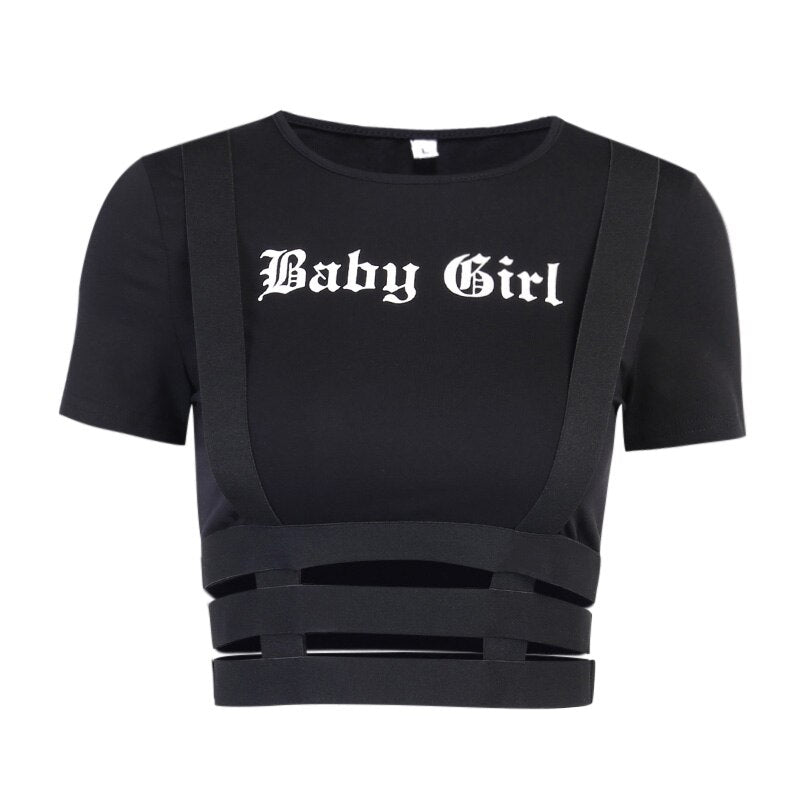 Baby Girl Crop Top - Black / L - T-Shirts - Shirts & Tops - 22 - 2024