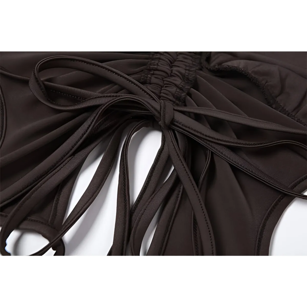 Backless Long Sleeve Crop Tops - Women’s Clothing & Accessories - Long - Asymmetric - Crop Tops - 14