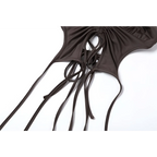 Backless Long Sleeve Crop Tops - Women’s Clothing & Accessories - Long - Asymmetric - Crop Tops - 15