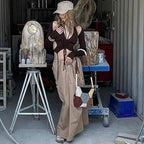 Backless Long Sleeve Crop Tops - Women’s Clothing & Accessories - Long - Asymmetric - Crop Tops - 24