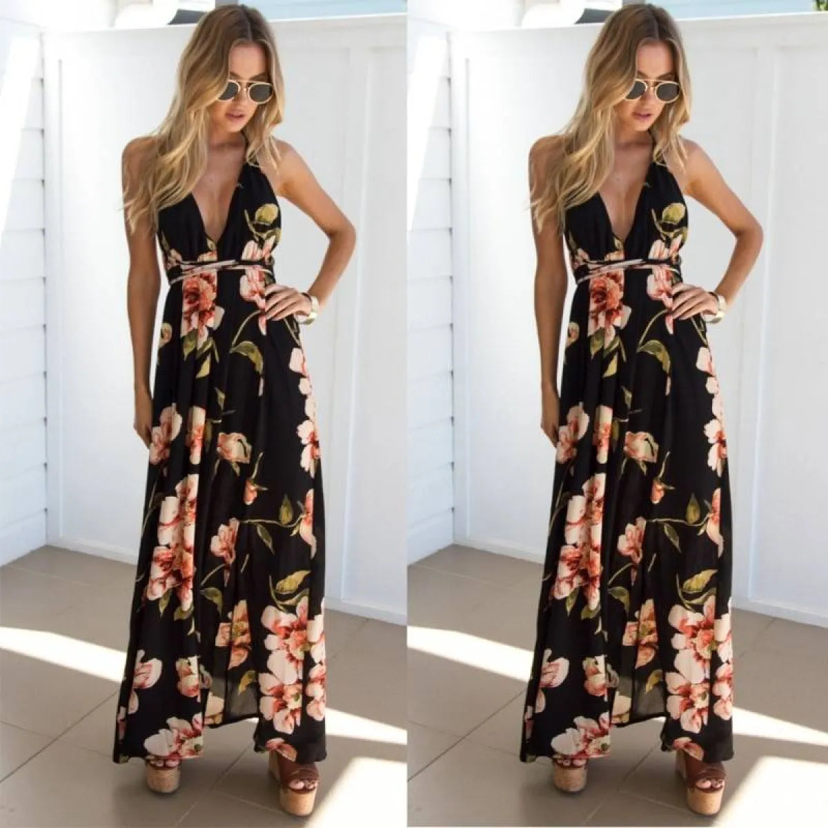 Backless Long Summer Dress - All Dresses - 3
