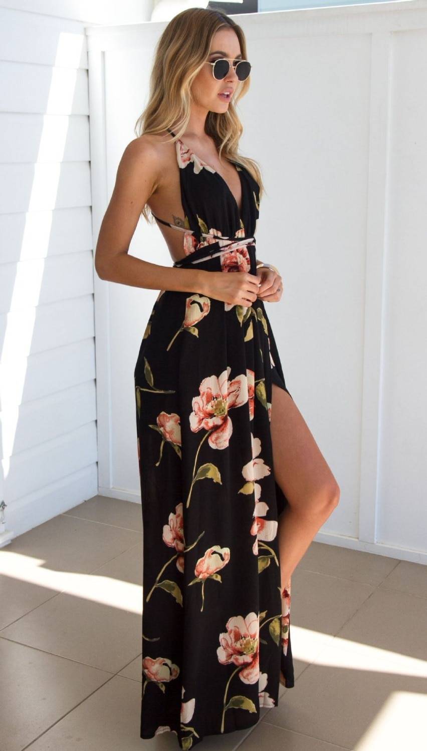 Backless Long Summer Dress - All Dresses - Shirts & Tops - 5 - 2024