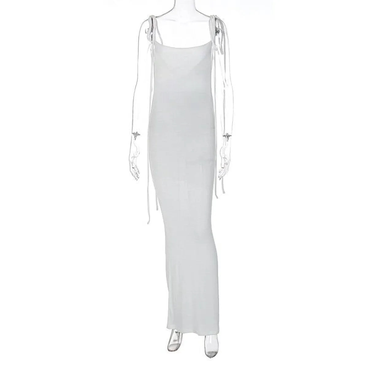 Lace Up Backless Dress - All Dresses - 15