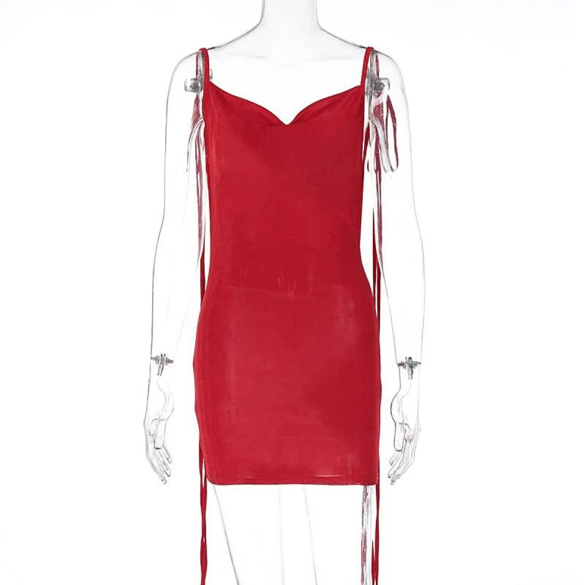 Lace Up Backless Dress - All Dresses - 26